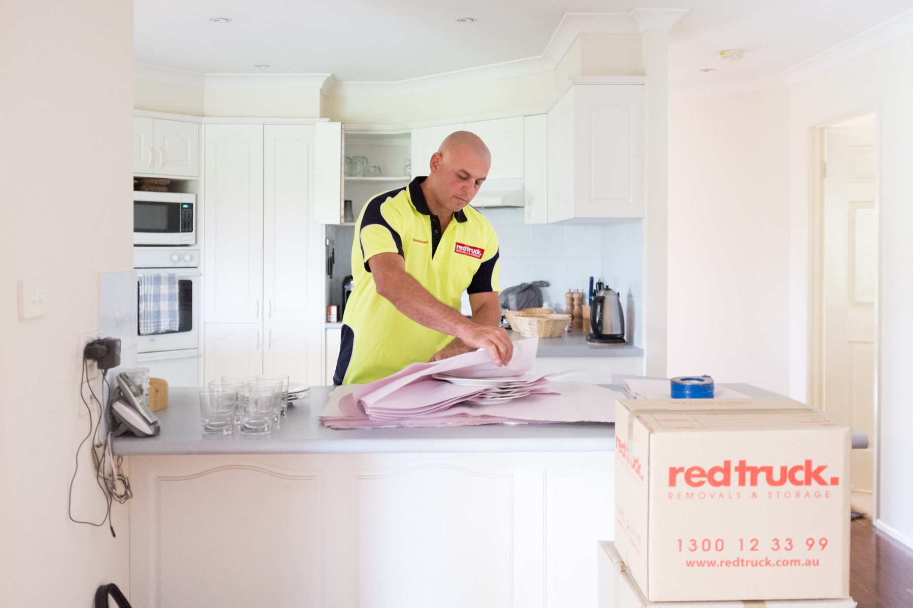 Removalist packing items in Brisbane