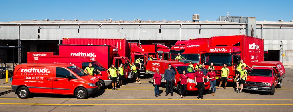 Red Truck furniture removal fleet in Sydney